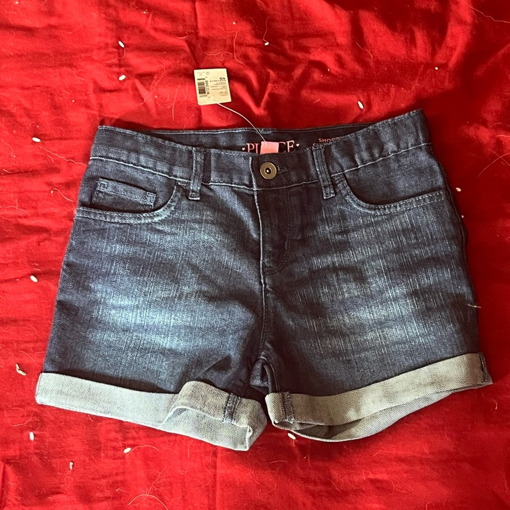 Place Blue Jean Shorts with Rolled Hem